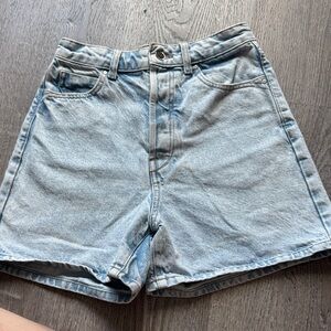 Zara Light Blue Jean Shorts